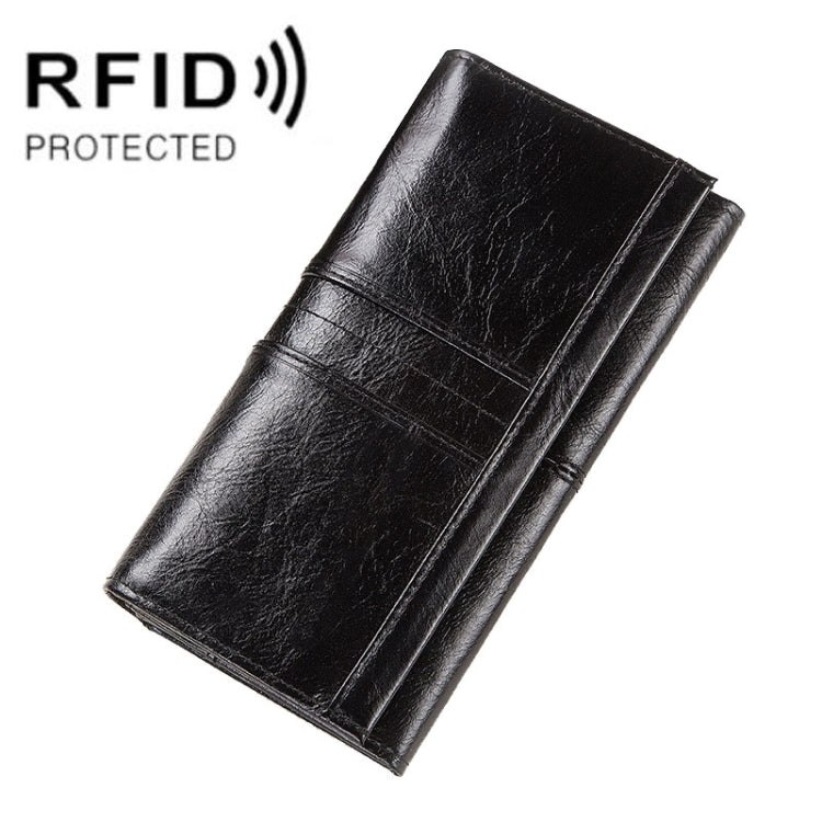 BP806 RFID Anti-Theft Brush Lady Wallet Multi-Card Clutch Bag, BP806 Red, BP806 Green, BP806 Black