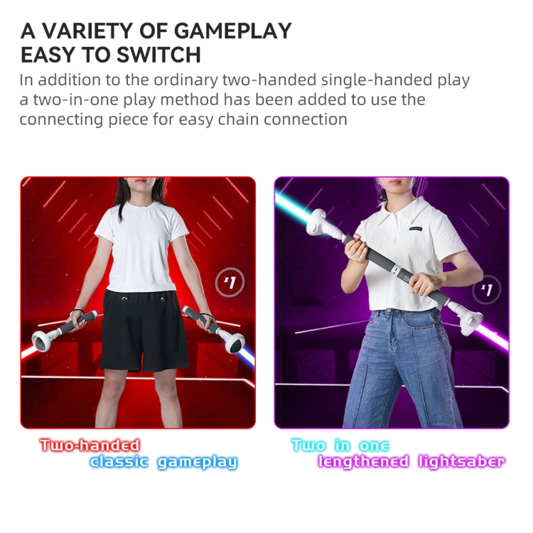 VR Controllers Long Stick Handle สำหรับ Oculus Quest 2 เล่นเกม Beat Saber, for Oculus Quest 2