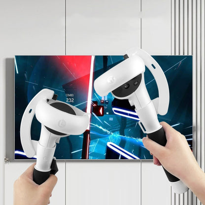 VR Controllers Long Stick Handle สำหรับ Oculus Quest 2 เล่นเกม Beat Saber, for Oculus Quest 2