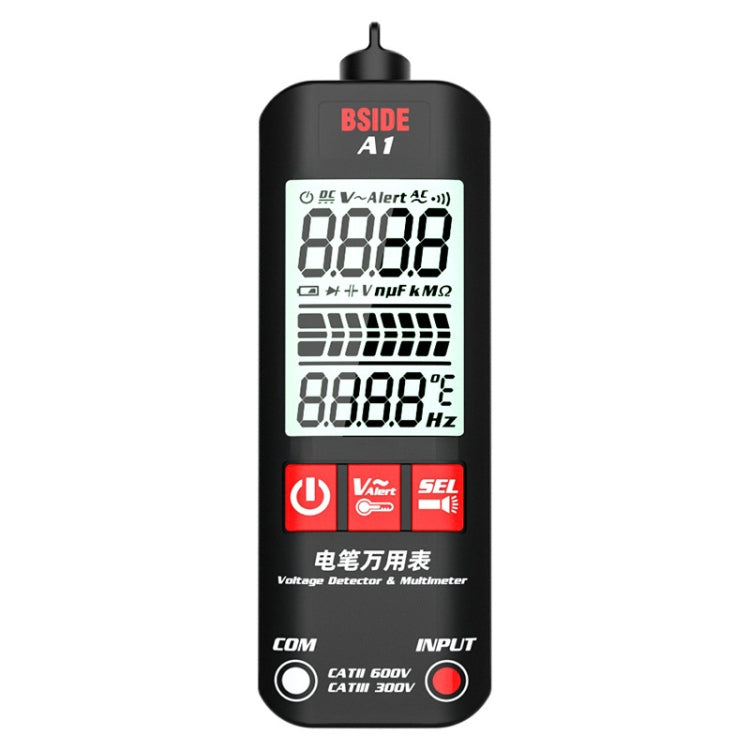 BSIDE A1 Dual Mode Smart Handheld High Precision Detection Electrician Voltage Multimeter ไม่รวมแบตเตอรี่, A1
