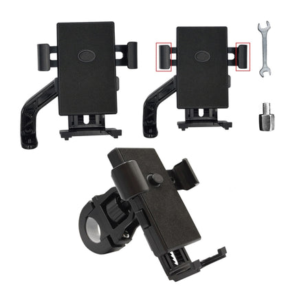 YY02 จักรยานรถจักรยานยนต์รถยนต์ไฟฟ้าที่วางโทรศัพท์มือถือสากลสไตล์:, Car Handle Model, Rearview Mirror Model, Rearview Mirror + Wrench + Screw