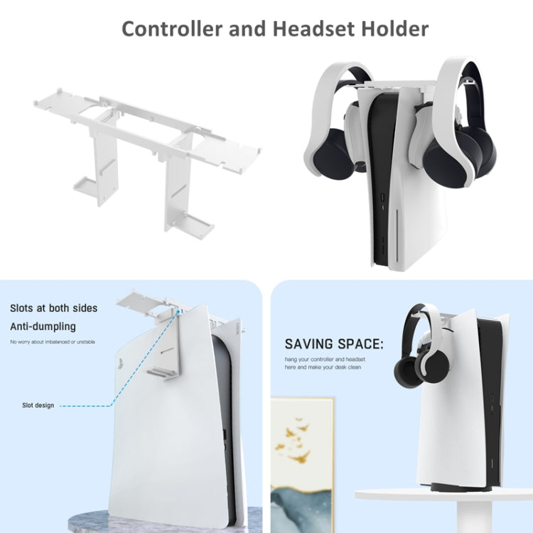 JYS JYS-P5151 สำหรับ PS5 12 In 1 Handle Charger + Rocker Cap + Privacy Cover + Silicone Cover + Bracket Set, JYS-P5151