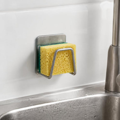 4 PCS 304 Stainless Steel Sponge Rack Sink Drain Rack, สี:, Brushed Color, Baking Black, Large True Color, Large Baking Black, Large Baking White, 201 Ture Color