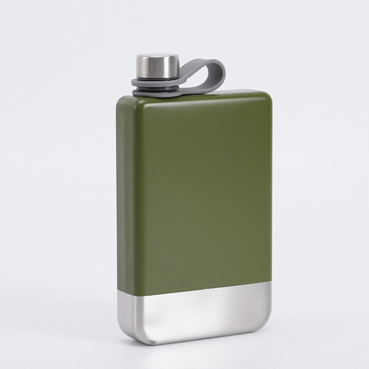9 ออนซ์แบบพกพา 304 สแตนเลสขวดเหล้าวิสกี้วอดก้าหม้อไวน์ขวดสะโพก, Matte Black, Military Green, สีน้ำเงิน, สีแดง