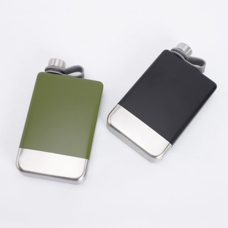 9 ออนซ์แบบพกพา 304 สแตนเลสขวดเหล้าวิสกี้วอดก้าหม้อไวน์ขวดสะโพก, Matte Black, Military Green, สีน้ำเงิน, สีแดง
