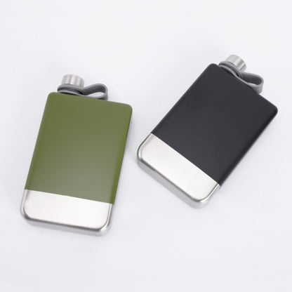 9 ออนซ์แบบพกพา 304 สแตนเลสขวดเหล้าวิสกี้วอดก้าหม้อไวน์ขวดสะโพก, Matte Black, Military Green, สีน้ำเงิน, สีแดง