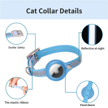 สำหรับ Airtag Tracker ฝาครอบป้องกัน Pet PU Collar, XS, M, S