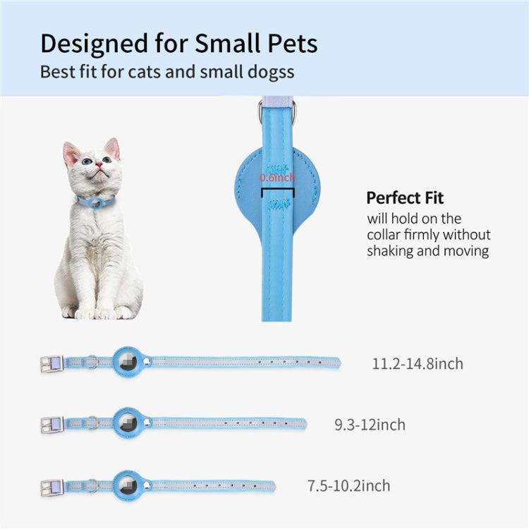 สำหรับ Airtag Tracker ฝาครอบป้องกัน Pet PU Collar, XS, M, S