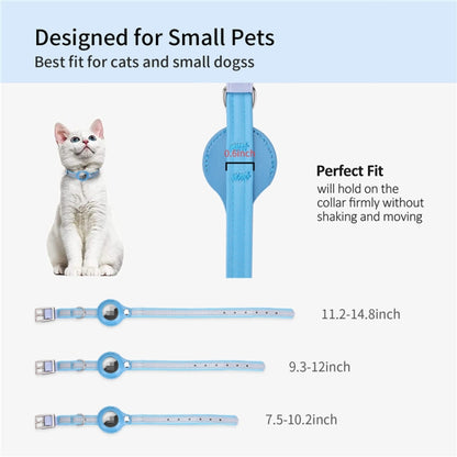 สำหรับ Airtag Tracker ฝาครอบป้องกัน Pet PU Collar, XS, M, S