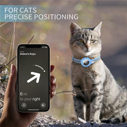 สำหรับ Airtag Tracker ฝาครอบป้องกัน Pet PU Collar, XS, M, S
