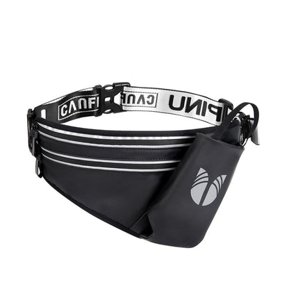 CAN FLY YIPINU ขวดน้ำออกกำลังกายกลางแจ้งกระเป๋าคาดเอวเก็บโทรศัพท์มือถือ, สีดำ, สีเขียว, สีเงิน