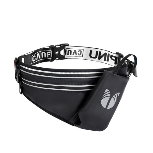 CAN FLY YIPINU ขวดน้ำออกกำลังกายกลางแจ้งกระเป๋าคาดเอวเก็บโทรศัพท์มือถือ, สีดำ, สีเขียว, สีเงิน