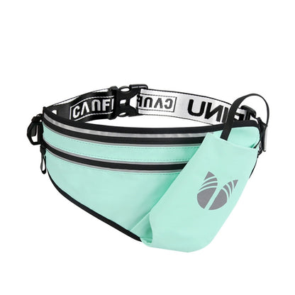 CAN FLY YIPINU ขวดน้ำออกกำลังกายกลางแจ้งกระเป๋าคาดเอวเก็บโทรศัพท์มือถือ, สีดำ, สีเขียว, สีเงิน