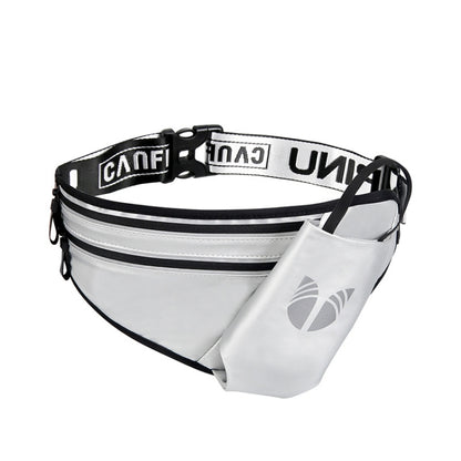 CAN FLY YIPINU ขวดน้ำออกกำลังกายกลางแจ้งกระเป๋าคาดเอวเก็บโทรศัพท์มือถือ, สีดำ, สีเขียว, สีเงิน