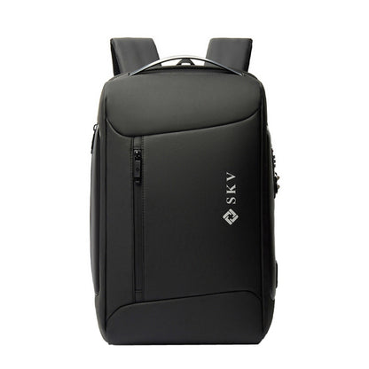 SKV B20430 กระเป๋าใส่คอมพิวเตอร์เดินทางความจุขนาดใหญ่สำหรับธุรกิจกระเป๋าเป้สะพายหลังแบบสบาย ๆ, SKV B20430 Blue, SKV B20430 Black, SKV B20430 Grey