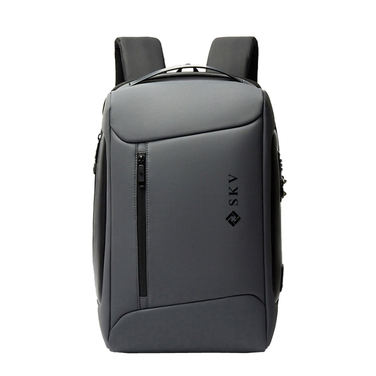 SKV B20430 กระเป๋าใส่คอมพิวเตอร์เดินทางความจุขนาดใหญ่สำหรับธุรกิจกระเป๋าเป้สะพายหลังแบบสบาย ๆ, SKV B20430 Blue, SKV B20430 Black, SKV B20430 Grey