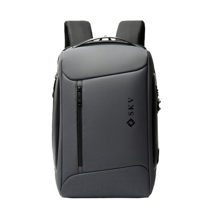 SKV B20430 กระเป๋าใส่คอมพิวเตอร์เดินทางความจุขนาดใหญ่สำหรับธุรกิจกระเป๋าเป้สะพายหลังแบบสบาย ๆ, SKV B20430 Blue, SKV B20430 Black, SKV B20430 Grey