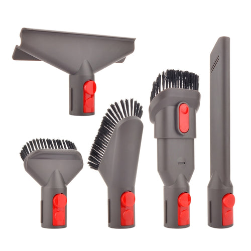 อุปกรณ์เสริมเครื่องดูดฝุ่นสำหรับ Dyson V7 V8 V10 V11 V12 V15, 5 In 1, Soft Brush, Two -in -one Brush, 2 PCS Stain Brush, Mattress+Crevice+Stain Brush, 4 In 1 Set, Hose Set, 2 PCS Adapter, Bracket