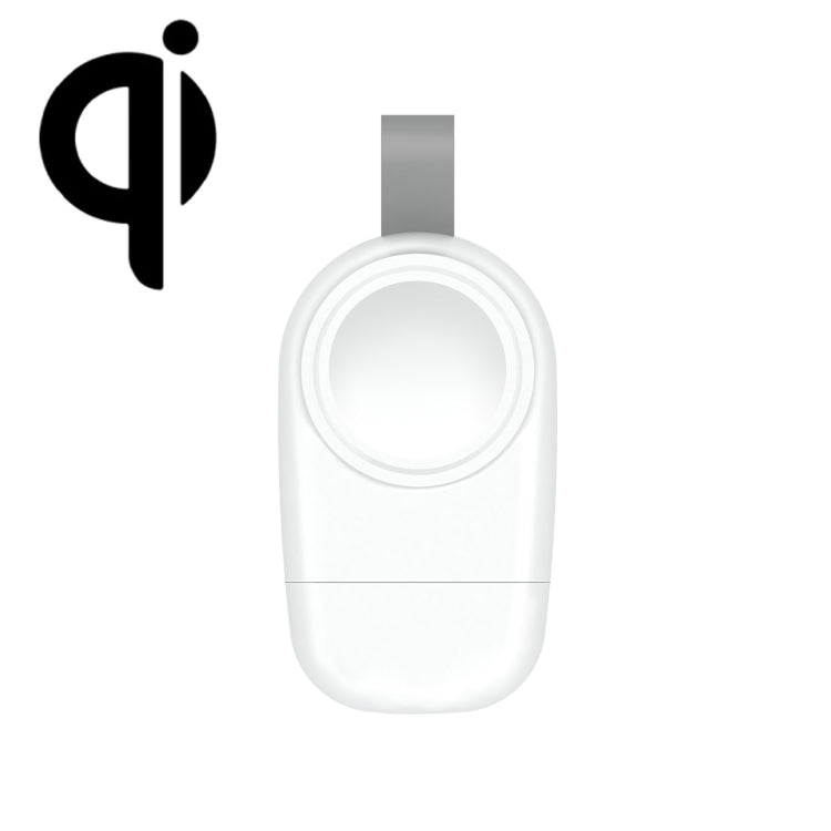เครื่องชาร์จแม่เหล็กดูดไร้สายแบบพกพา USB สำหรับ Apple Watch 1/2/3/4/5/6/7/SE, White
