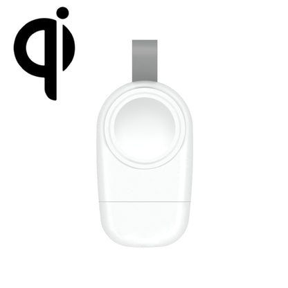 เครื่องชาร์จแม่เหล็กดูดไร้สายแบบพกพา USB สำหรับ Apple Watch 1/2/3/4/5/6/7/SE, White