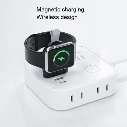 เครื่องชาร์จแม่เหล็กดูดไร้สายแบบพกพา USB สำหรับ Apple Watch 1/2/3/4/5/6/7/SE, White