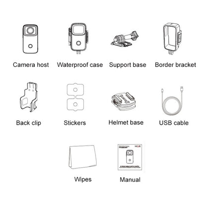 Thumb Action Camera 4K HD กล้องกันสั่น WiFi, (White), (Black)