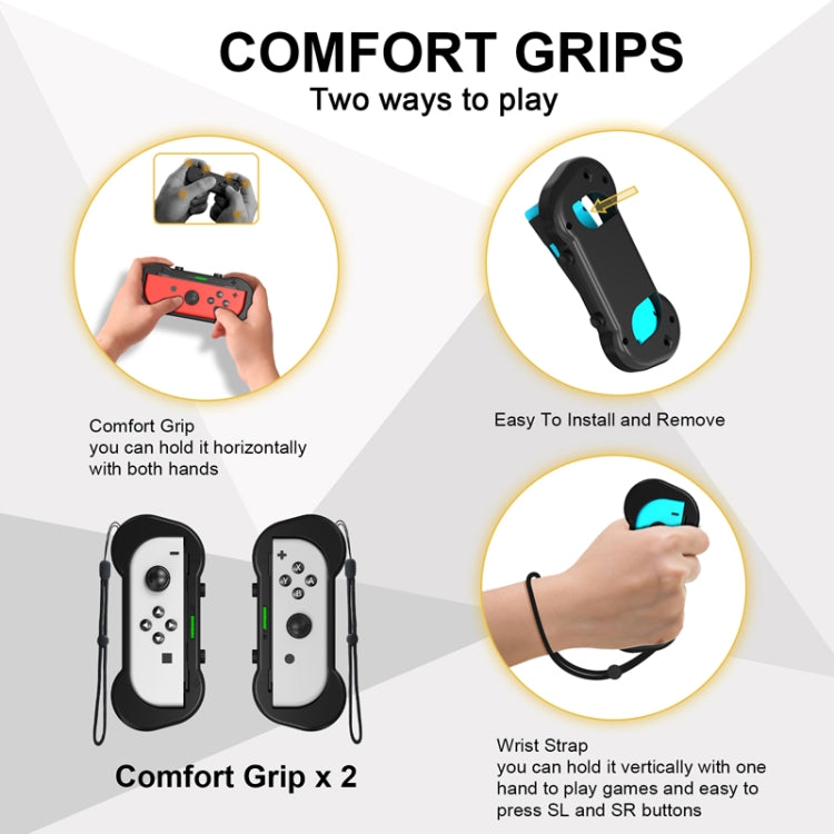 JYS JYS-NS241 12 In 1 Game Somatosensory Motion Accessories Set สำหรับ Nintendo Switch, JYS 12 In 1