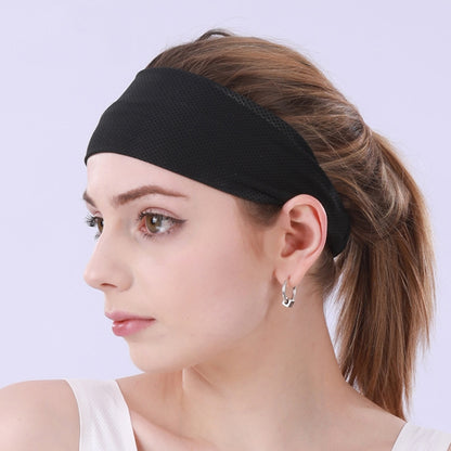 3 PCS Cold Feeling Sports Hairband Fitness เข็มขัดดูดซับเหงื่อ, Hairband (624 Light Pink), Hairband(824 Black), Hairband (624 Black)