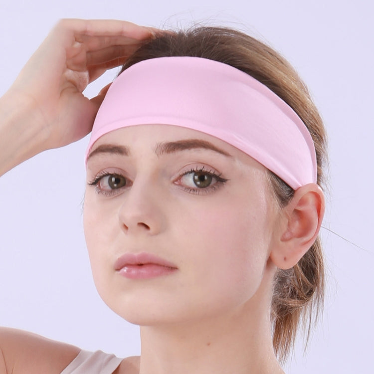 3 PCS Cold Feeling Sports Hairband Fitness เข็มขัดดูดซับเหงื่อ, Hairband (624 Light Pink), Hairband(824 Black), Hairband (624 Black)