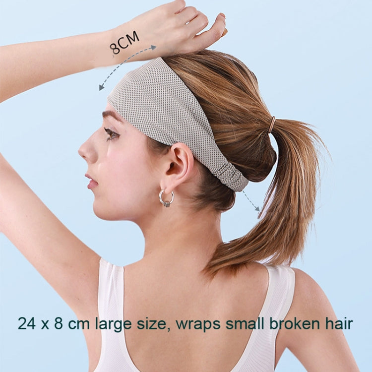 3 PCS Cold Feeling Sports Hairband Fitness เข็มขัดดูดซับเหงื่อ, Hairband (624 Light Pink), Hairband(824 Black), Hairband (624 Black)