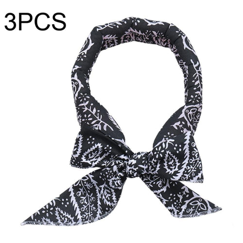 3 PCS Summer Cooling Bandana Neck Wraps Scarf สำหรับผู้หญิงผู้ชายเด็กสัตว์เลี้ยง, Black Leaves, Blue Leaves, Red Leaves, Green Leaves, Yellow Leaves