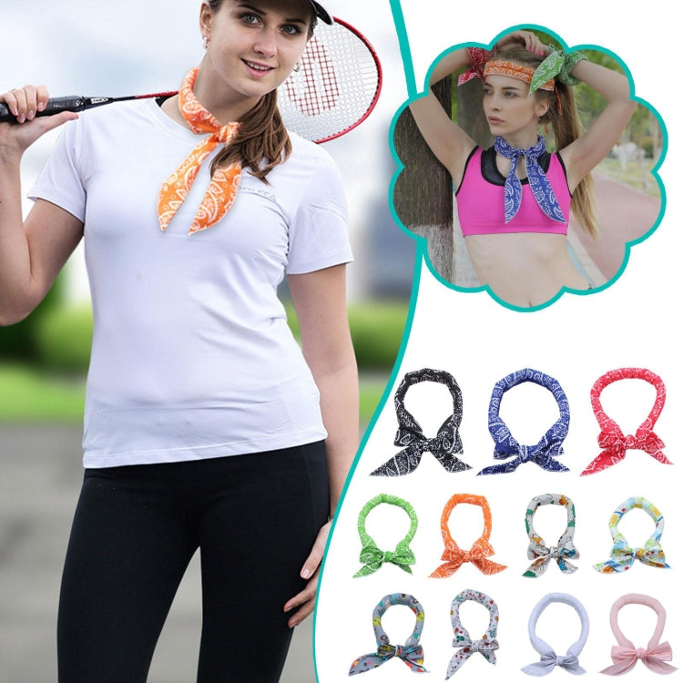 3 PCS Summer Cooling Bandana Neck Wraps Scarf สำหรับผู้หญิงผู้ชายเด็กสัตว์เลี้ยง, Black Leaves, Blue Leaves, Red Leaves, Green Leaves, Yellow Leaves