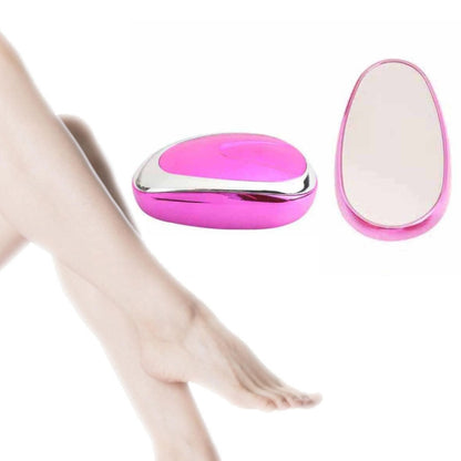 Lady Manual Epilator Crystal Gentle Exfoliating Glass อุปกรณ์กำจัดขน, สีแดงกุหลาบ, สีน้ำเงินเข้ม, Rose Gold