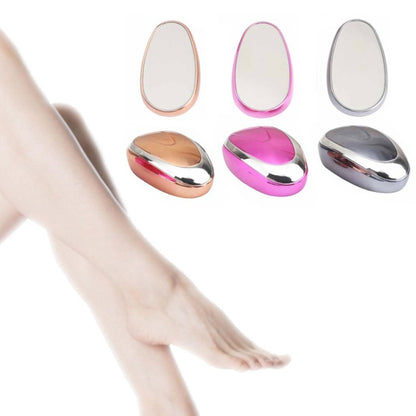 Lady Manual Epilator Crystal Gentle Exfoliating Glass อุปกรณ์กำจัดขน, สีแดงกุหลาบ, สีน้ำเงินเข้ม, Rose Gold