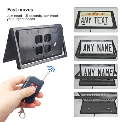 ที่วางป้ายทะเบียนรถแบบมาตรฐานของสหรัฐฯ, US Standard Flip Retractable