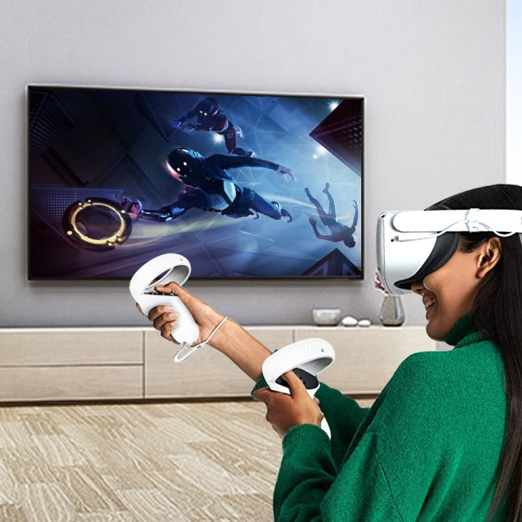 VR แว่นตาเลนส์เปลือกจับเคสป้องกันสำหรับ Oculus Quest 2, สีขาว, สีแดง, สีเขียว