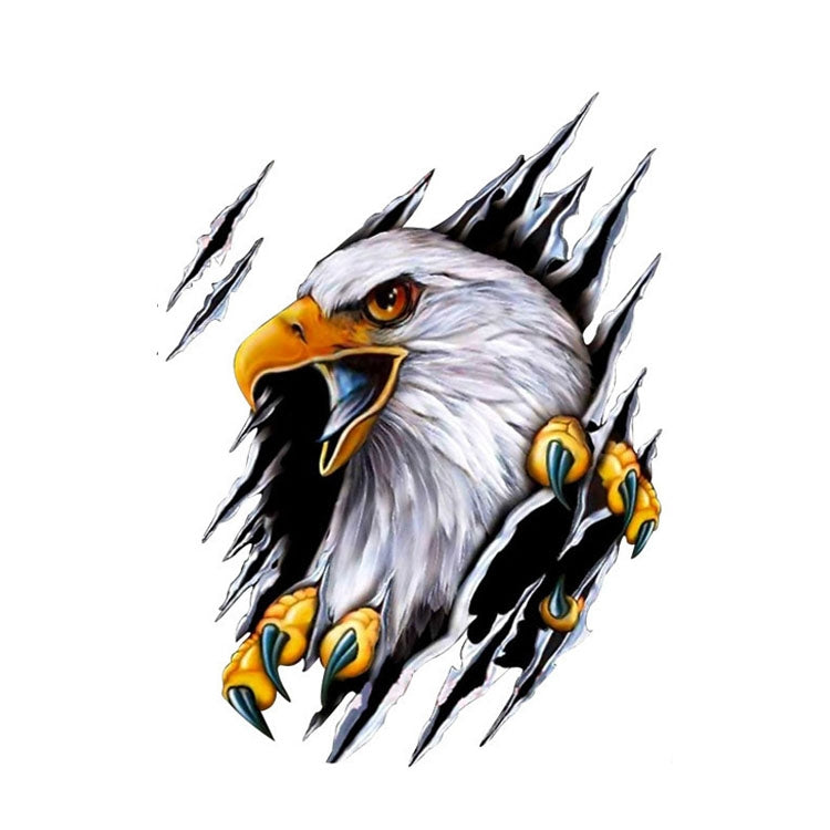 5PCS Tear Eagle 3D สติกเกอร์รถรอยขีดข่วนครอบคลุมร่างกายดึงสติกเกอร์ดอกไม้, สไตล์:, Right (18x 24cm), Left (18x 24cm), Right (28.5x38cm), Left (28.5x38cm)