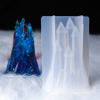 D581 DIY Crystal Drops 3D Castle แม่พิมพ์ซิลิโคน, D581