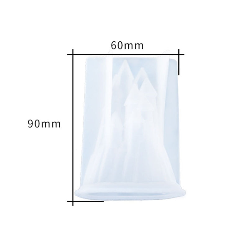 D581 DIY Crystal Drops 3D Castle แม่พิมพ์ซิลิโคน, D581
