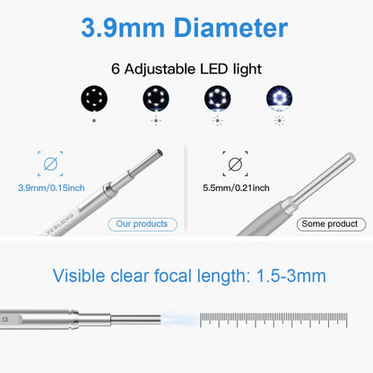 TESLONG MS450 4.5 นิ้ว HD Smart Screen Otoscope พร้อมการ์ดหน่วยความจำ 32GB, MS450
