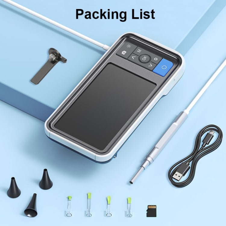 TESLONG MS450 4.5 นิ้ว HD Smart Screen Otoscope พร้อมการ์ดหน่วยความจำ 32GB, MS450