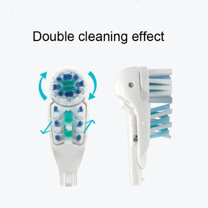 4 ชิ้น/เซ็ตหัวแปรงสีฟันไฟฟ้าแบบหลายทิศทางสำหรับ Oral B 3733 4732 4734