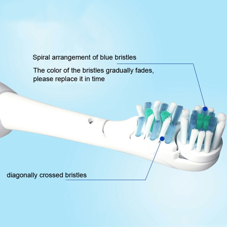 4 ชิ้น/เซ็ตหัวแปรงสีฟันไฟฟ้าแบบหลายทิศทางสำหรับ Oral B 3733 4732 4734