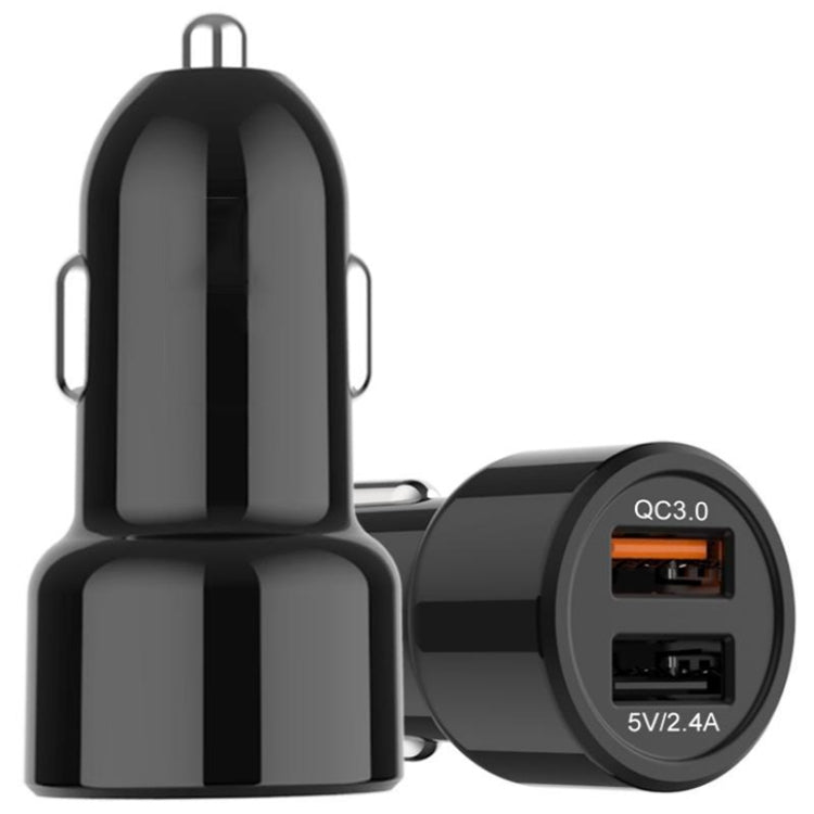 IBD321-Q3 ที่ชาร์จโทรศัพท์มือถือในรถยนต์แบบกันไฟสากล, QC3.0 18W, QC3.0+2.4A, 2.4A+12W, 3.1A+15W, 4.8A+24W, PD 20W