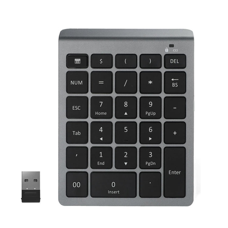 BT302 28 Keys Laptop Mini Wireless Keyboard, ข้อมูลจำเพาะ:, Bluetooth (Black), Bluetooth (Gray), 2.4G (Black), 2.4G (Gray)