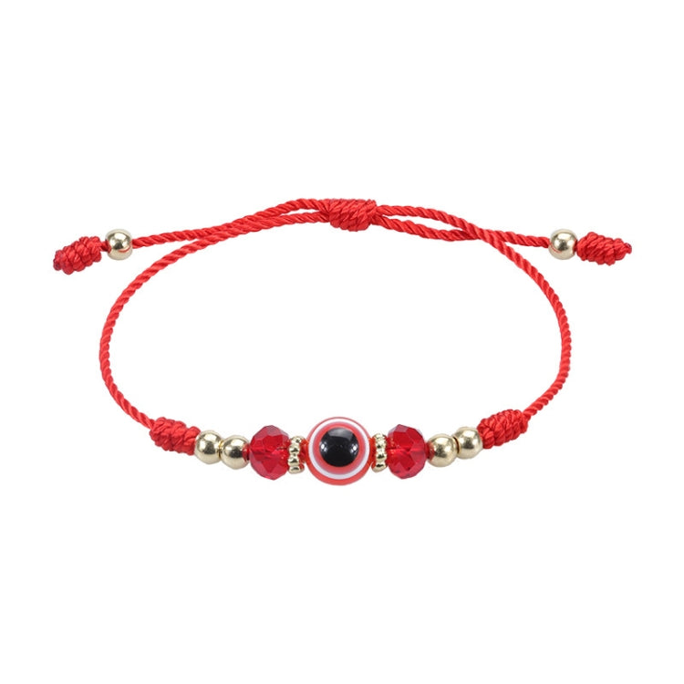 สร้อยข้อมือลูกปัดคริสตัลแบบปรับได้ Devil Eye 5 ชิ้น