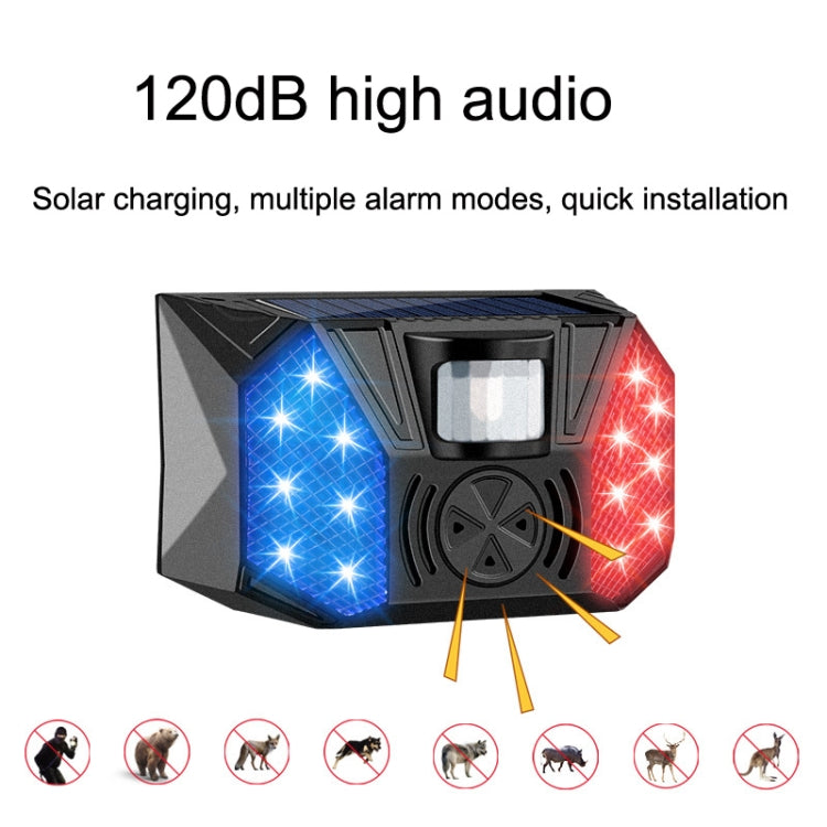 RC-711 Solar Outdoor Orchard Fish Pond Anti-theft Human Body สัญญาณเตือนอินฟราเรด
