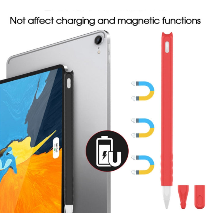 เคสปากกาซิลิโคนลายการ์ตูน 2 ชิ้นสำหรับ Apple Pencil 2