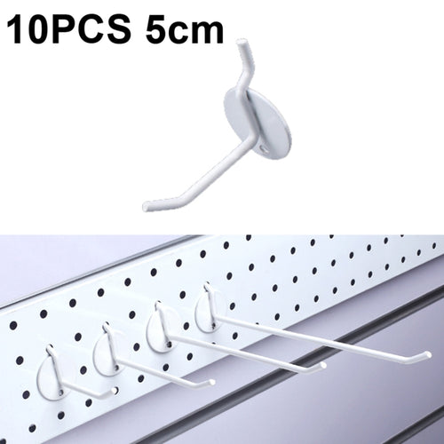 10 PCS เครื่องประดับอุปกรณ์เสริม Display Orifice Plate Spray Hook, ความยาว:, 5cm, 10cm, 15cm, 20cm