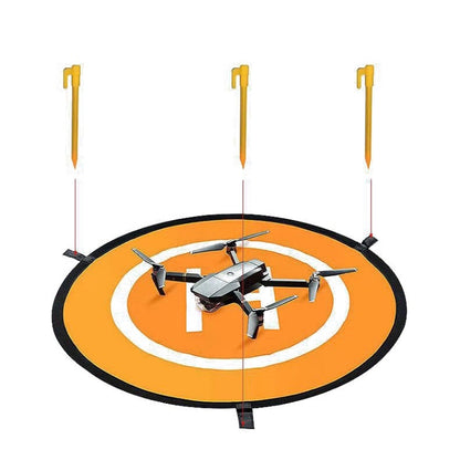 Universal Helipad Landing Pad สำหรับโดรน, Diameter 55cm Blue Orange, Diameter 75cm Blue Orange, Diameter 90cm Blue Orange, Diameter 110cm Blue Orange